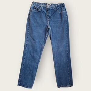 Riders By Lee Jeans Women's Size 14 Long Relaxed Straight med-wash